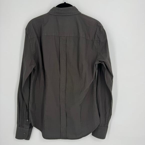 BAND OF OUTSIDERS Shirt Mens Small Cotton Button Down Long Sleeve Gray USA - Picture 2 of 6